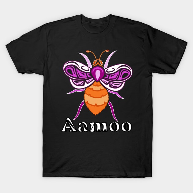 Lesbian Aamoo (Bee) T-Shirt by KendraHowland.Art.Scroll